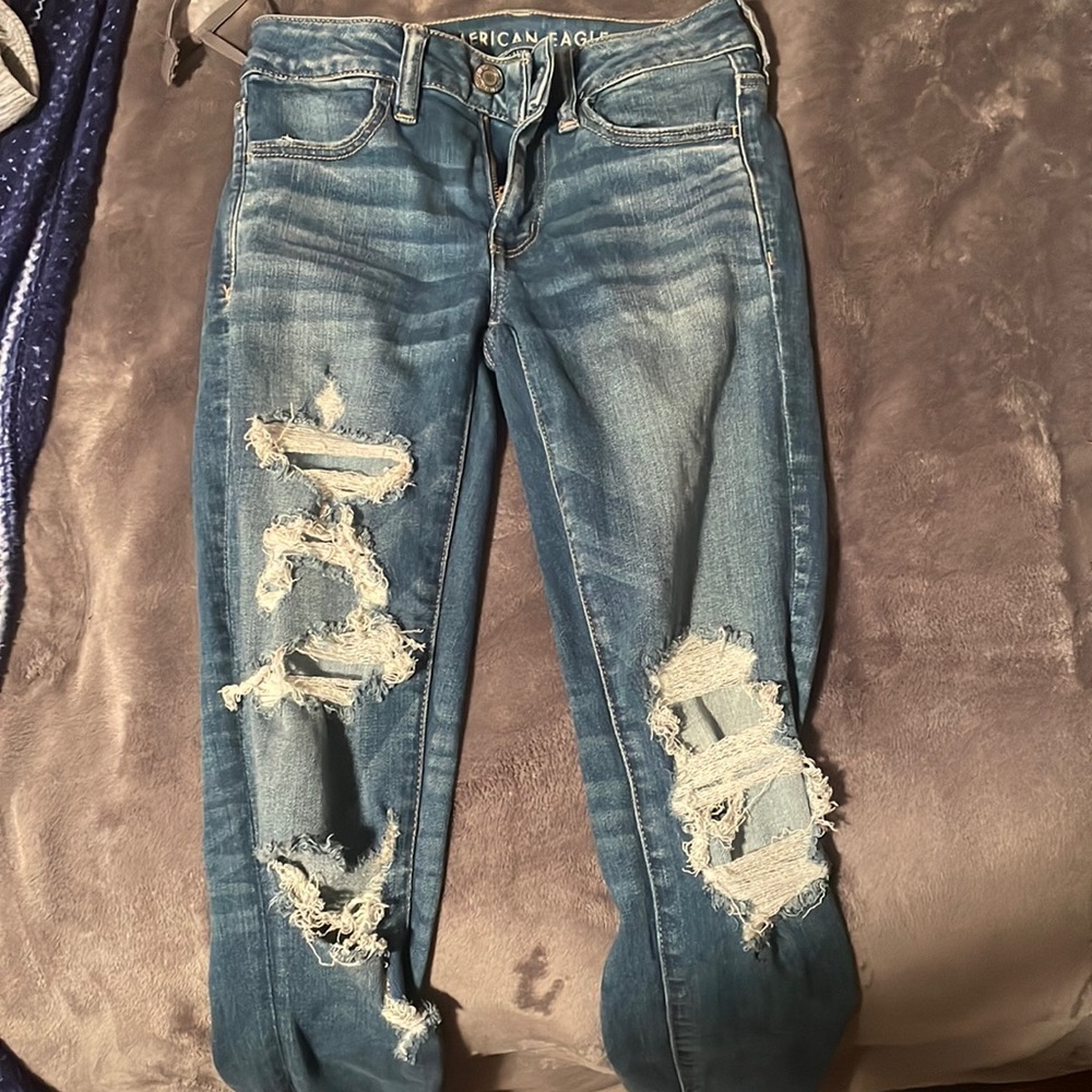 Ripped Blue Jeans
